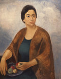 Woman with shawl