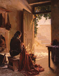 Woman at the door