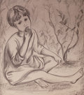 Seated girl