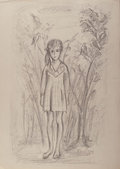 Girl in the woods