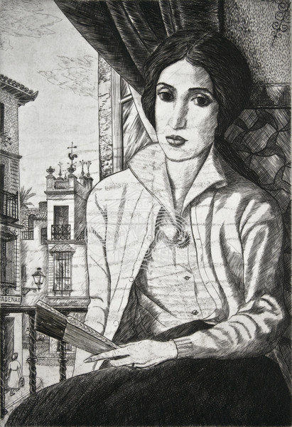 Πορτραίτο γυναίκας Έλλη Ορφανού στην Ισπανία
