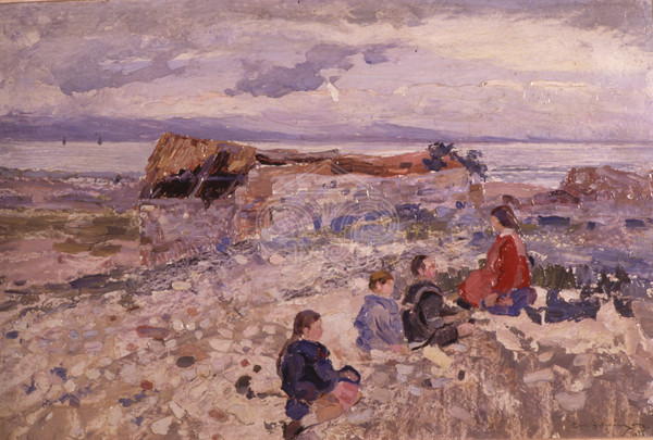 Children on the beach