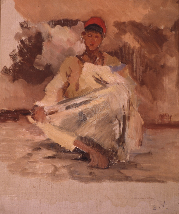 Seated youth
