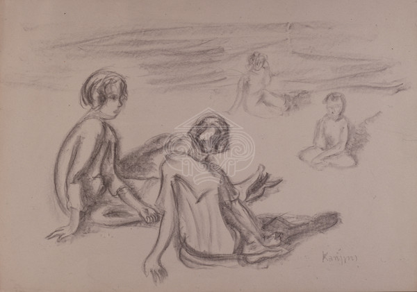 Children on the beach