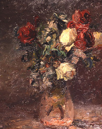 Roses in vase