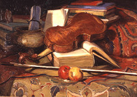 Violin on table