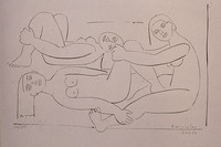 Three Nudes Lying Down